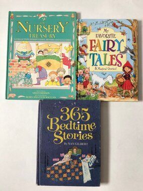 Lot Of 3 Nursery Treasury & 365 Bedtime Stories & Fairy Tales